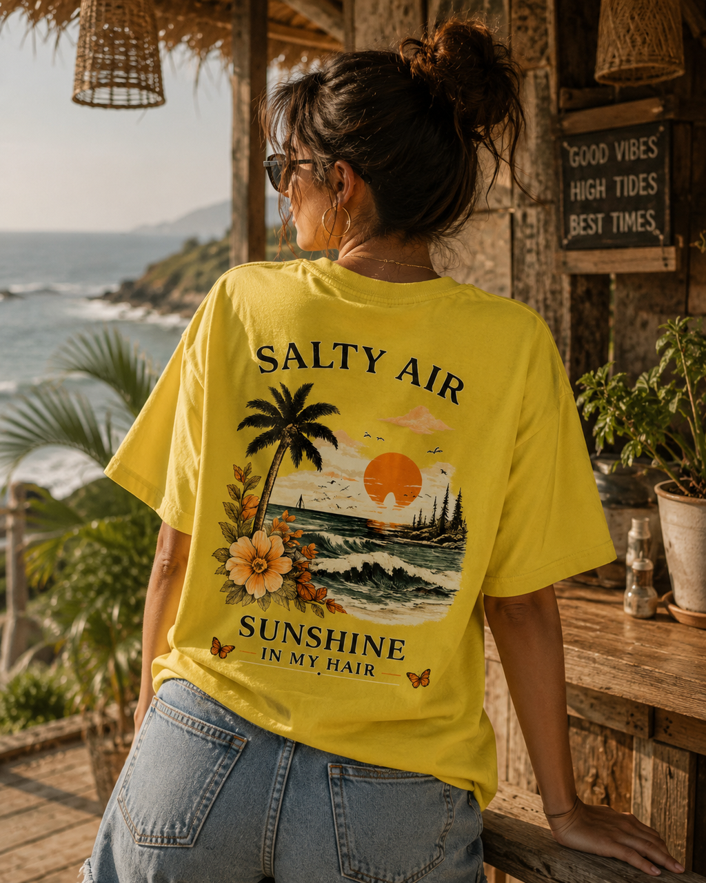 RIVANO Sunshine Tee | Premium Coastal Graphic T-Shirt