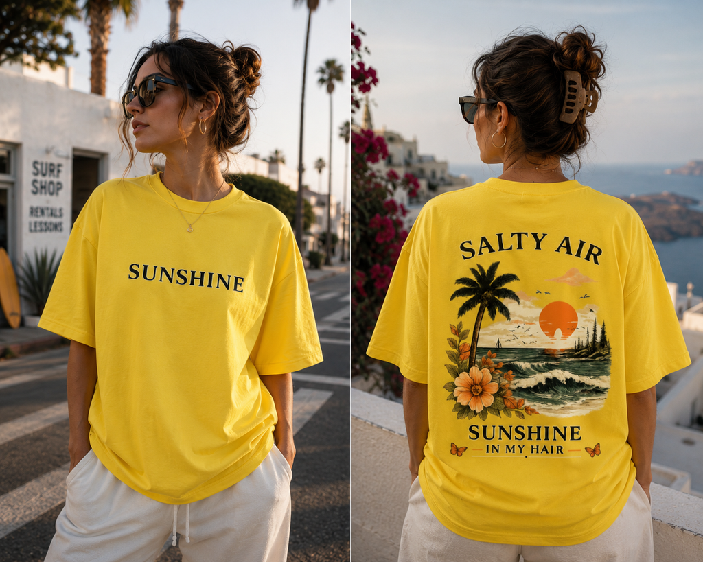RIVANO Sunshine Tee | Premium Coastal Graphic T-Shirt