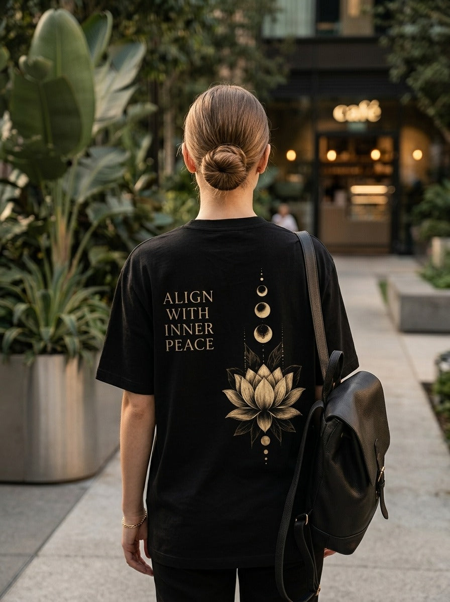 RIVANO Inner Peace Tee | Premium Lotus Graphic T-Shirt
