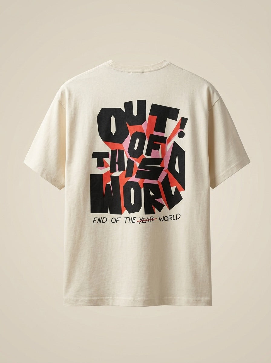 RIVANO Out of This World Tee | Premium Typography Graphic T-Shirt